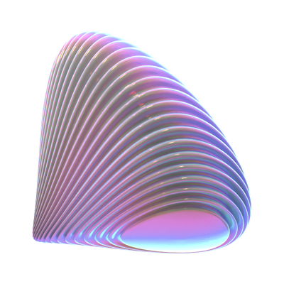 Hologram Geomotric Wave Triangle 3D Icon 3D Graphic