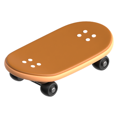 Skateboard 3D-Symbol 3D Graphic