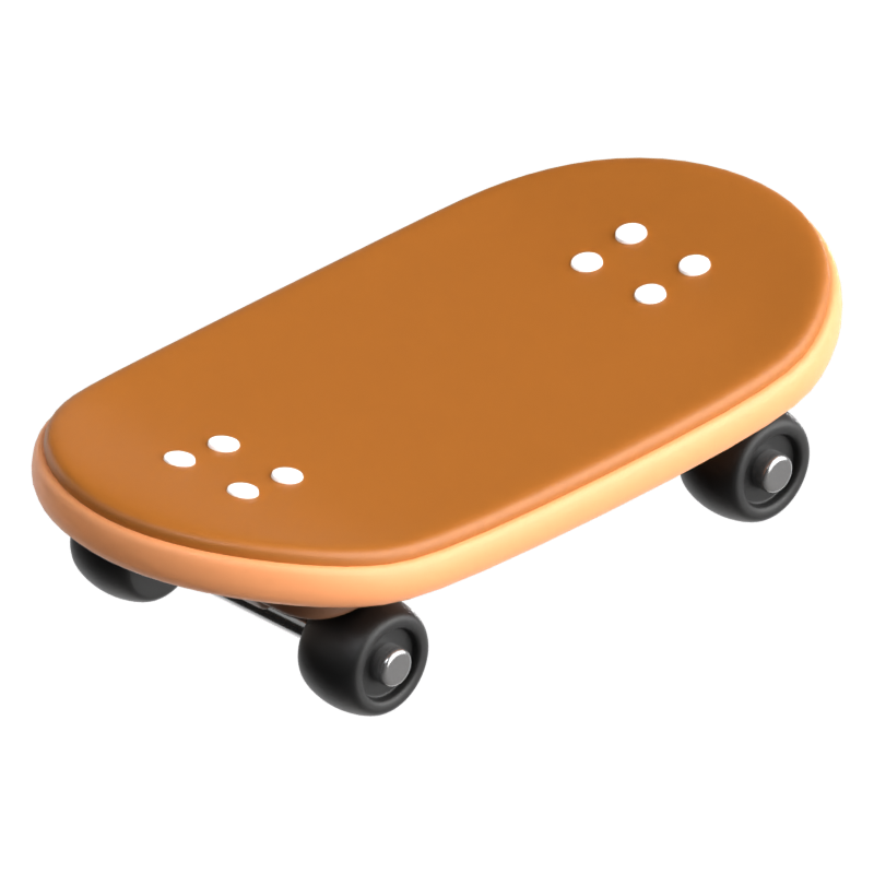 Skateboard 3D Icon