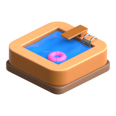 Swimming Pool 3D Icon 3D Graphic