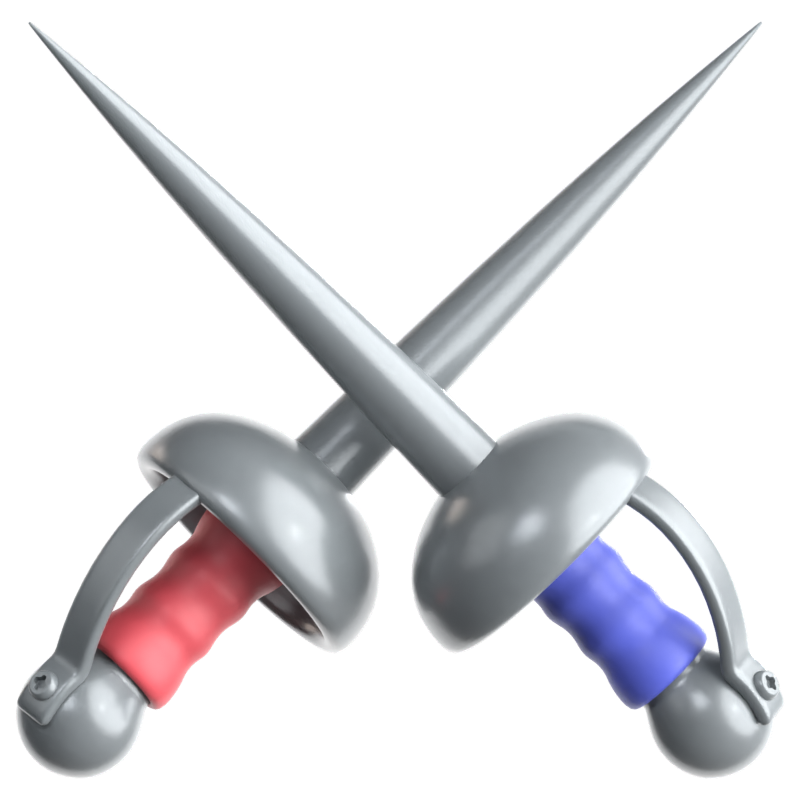 Fencing 3D Icon 3D Graphic