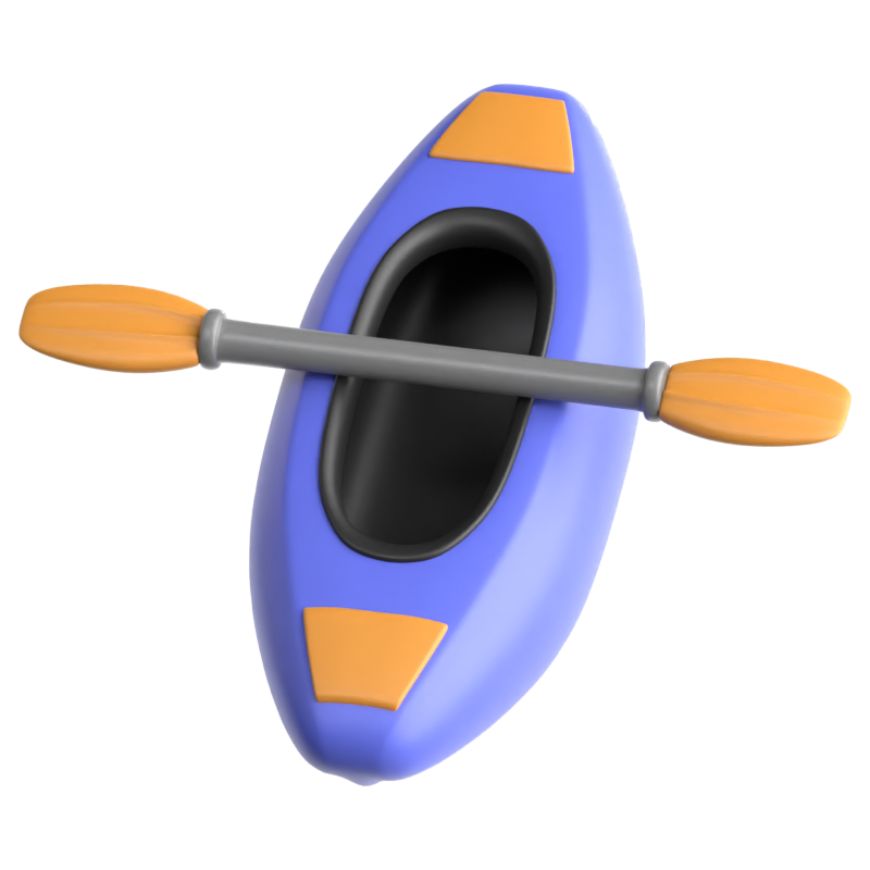 Canoeing 3D Icon