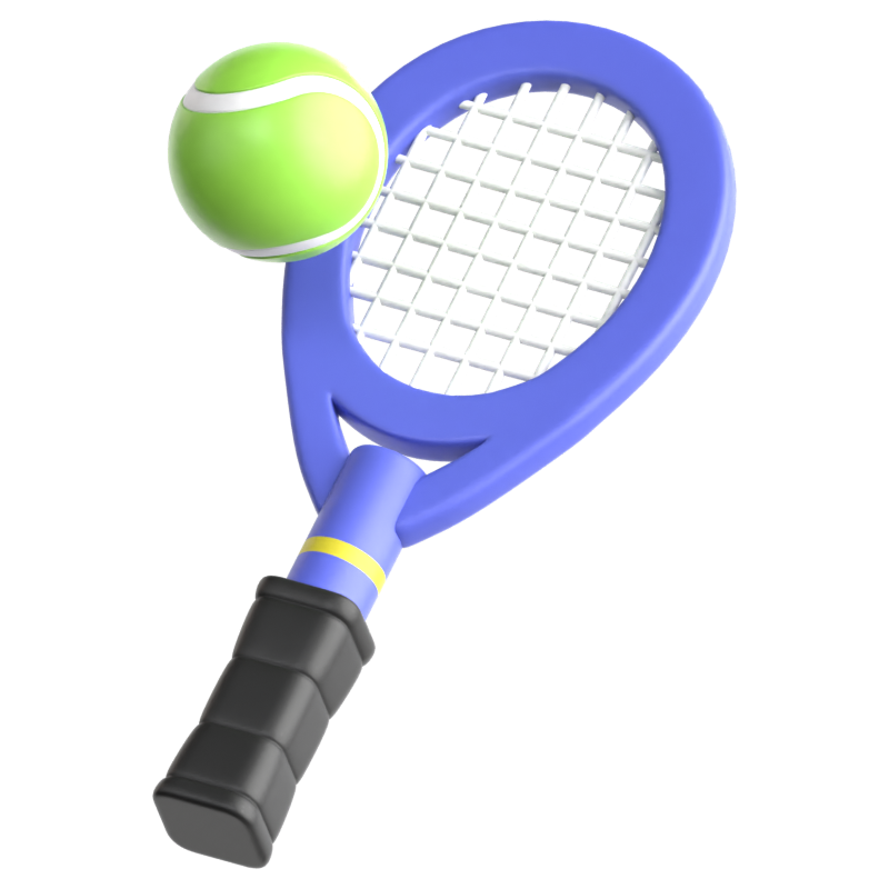 Tennis 3D-Symbol 3D Graphic