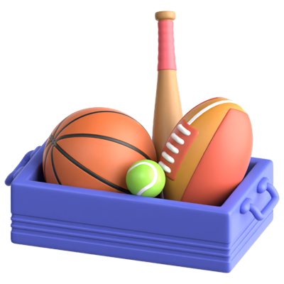 Sport Equipment 3D Icon 3D Graphic