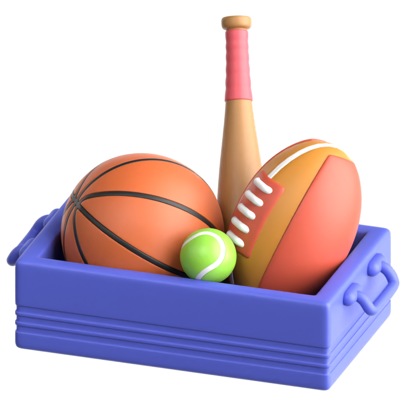 Sport Equipment 3D Icon 3D Graphic