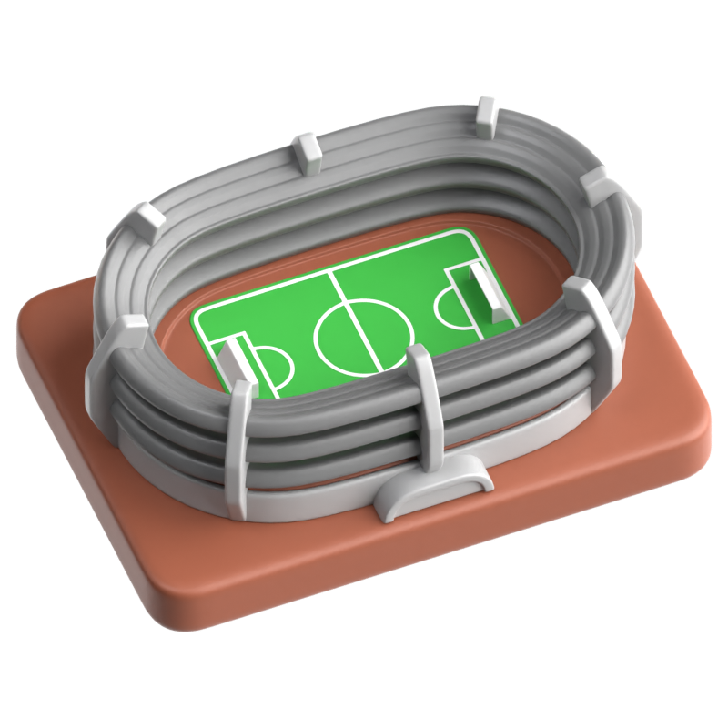 Stadion 3D-Symbol 3D Graphic