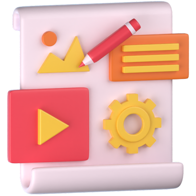 content management 3d-symbol 3D Graphic