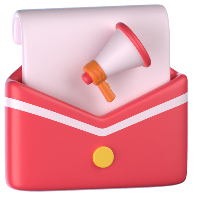 Email Marketing 3D Icon 3D Graphic