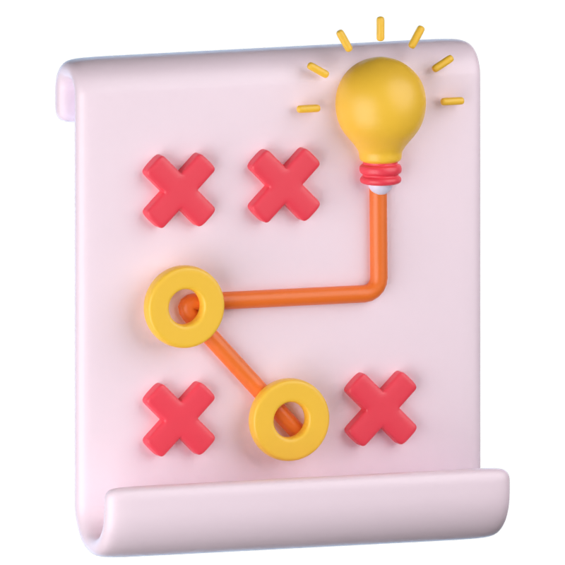 Strategie 3D-Symbol