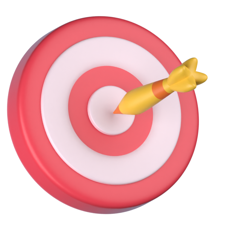 Target 3D Icon 3D Graphic