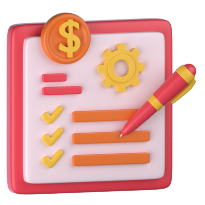 Money Management 3D Icon 3D Graphic