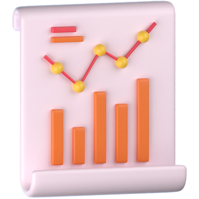 Analytics 3D Icon 3D Graphic