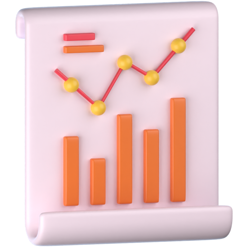 Analytics 3D Icon 3D Graphic