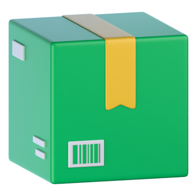 Box Package 3D Icon 3D Graphic