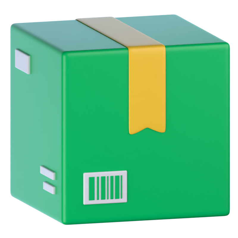 Box Package 3D Icon 3D Graphic