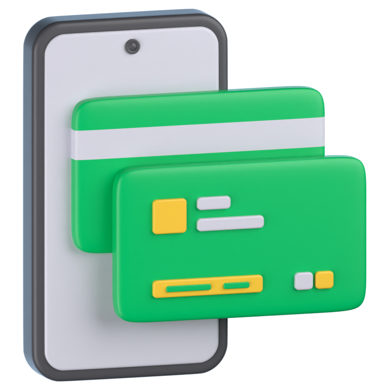 Mobile Payment 3D Icon 3D Graphic