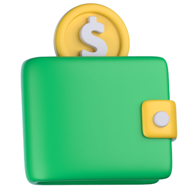 Wallet 3D Icon 3D Graphic