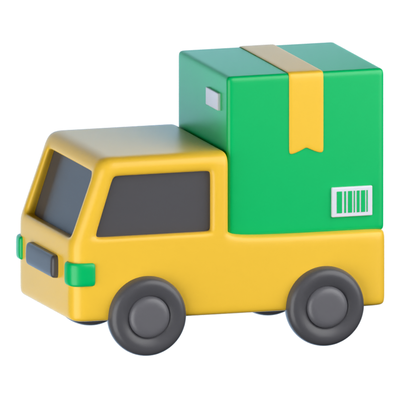 Lieferwagen 3D Icon 3D Graphic