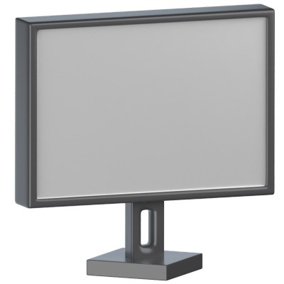 Icono 3D de monitor de juegos 3D Graphic