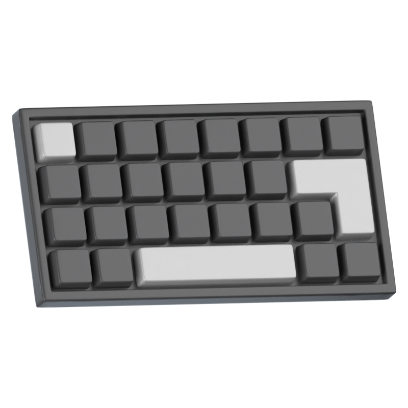 Ícone 3D do teclado para jogos