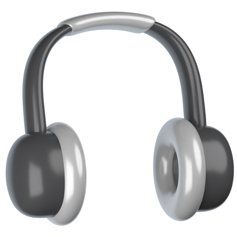 Headphone 3D Icon