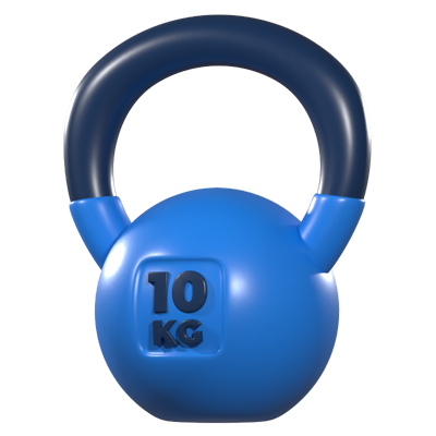 ícone 3d de kettlebell 3D Graphic