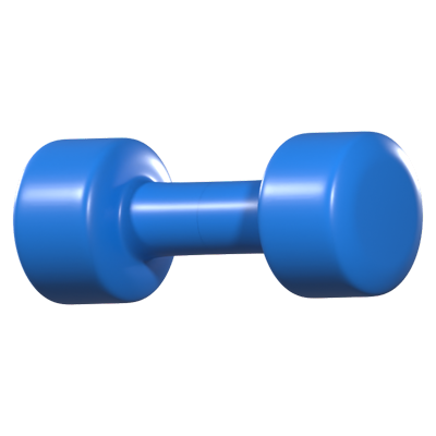 Small Dumbbells 3D Icon 3D Graphic