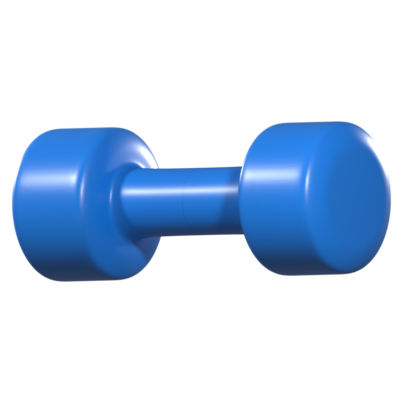 Small Dumbbells 3D Icon 3D Graphic