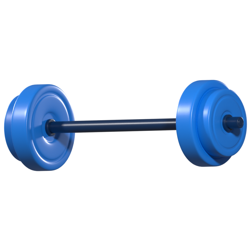 Barbell Icono 3D 3D Graphic