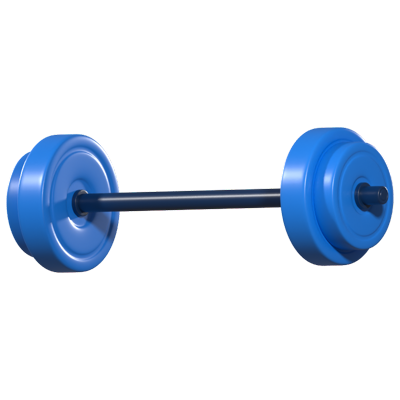 barbell icono 3d 3D Graphic