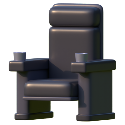 Cinema Chair 3D Icon 3D Graphic