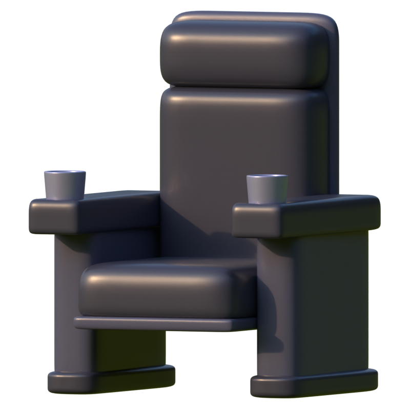 Cinema Chair 3D Icon 3D Graphic