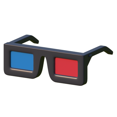 3d-Brille 3D-Symbol 3D Graphic