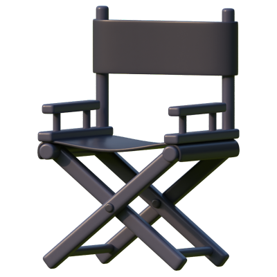 silla de director icono 3d 3D Graphic