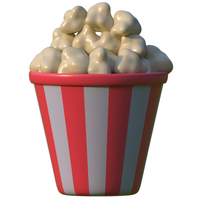 popcorn 3d-symbol 3D Graphic