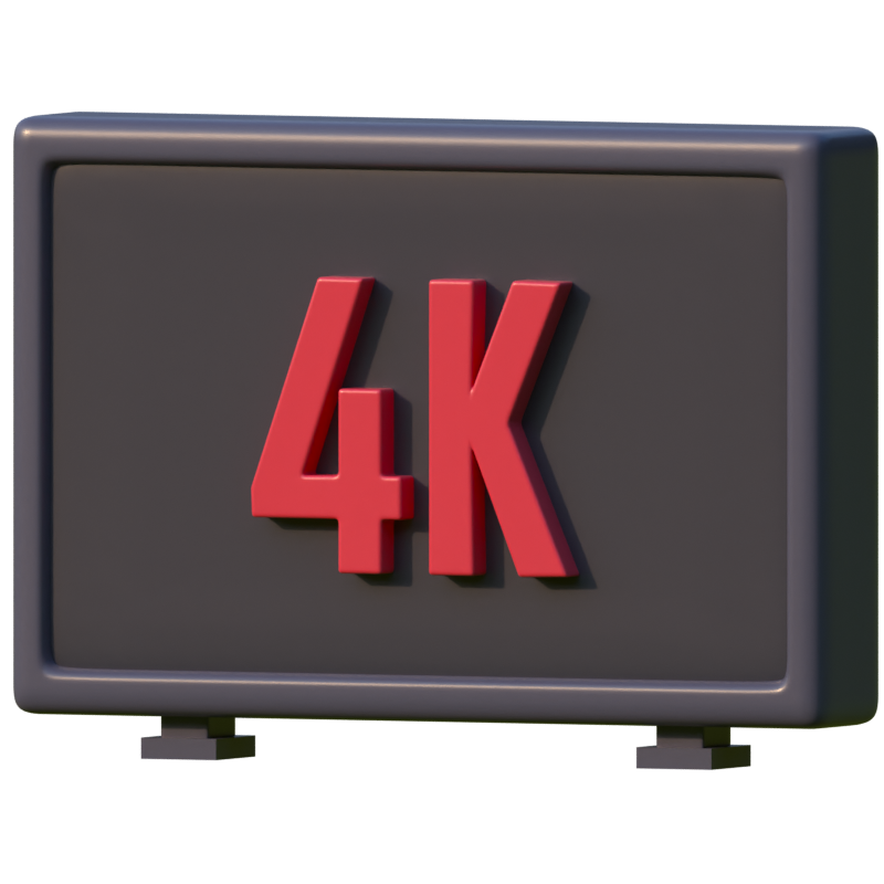 3D-Symbol in 4k-Qualität