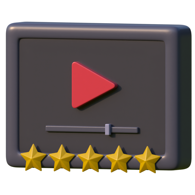 Movie Rating 3D Icon 3D Graphic