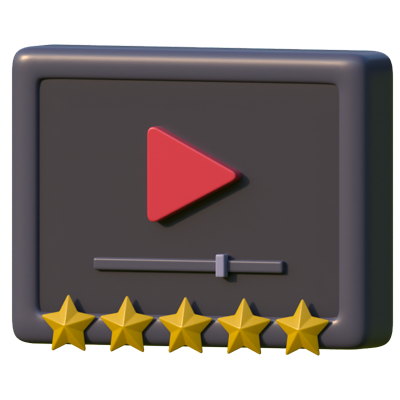 Movie Rating 3D Icon 3D Graphic