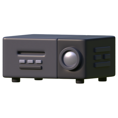 Movie Projector 3D Icon 3D Graphic