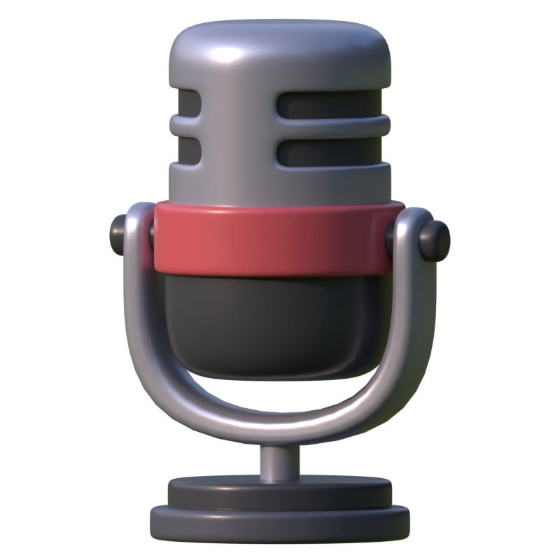 Microphone 3D Icon