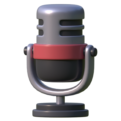 Microphone 3D Icon 3D Graphic