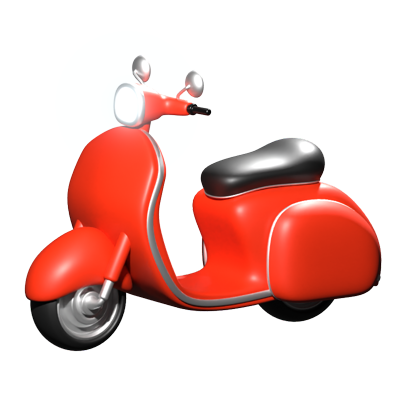 Motorcycle 3D Icon 3D Graphic