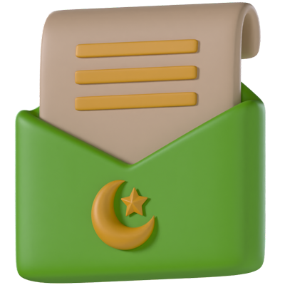 Ramadan Message 3D Icon 3D Graphic