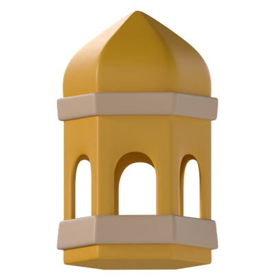 Islamic Lantern 3D Icon 3D Graphic