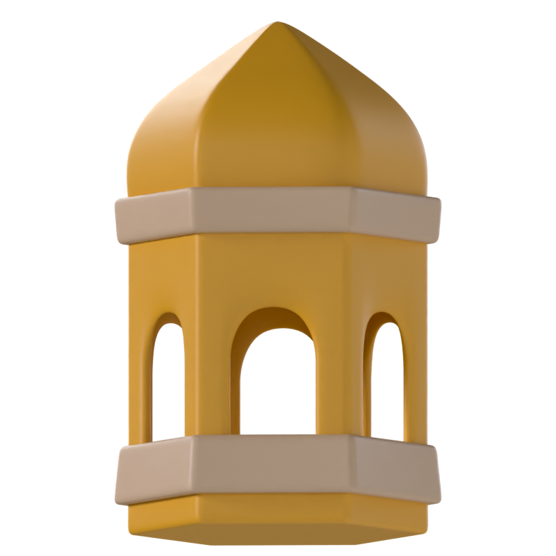 Islamic Lantern 3D Icon 3D Graphic