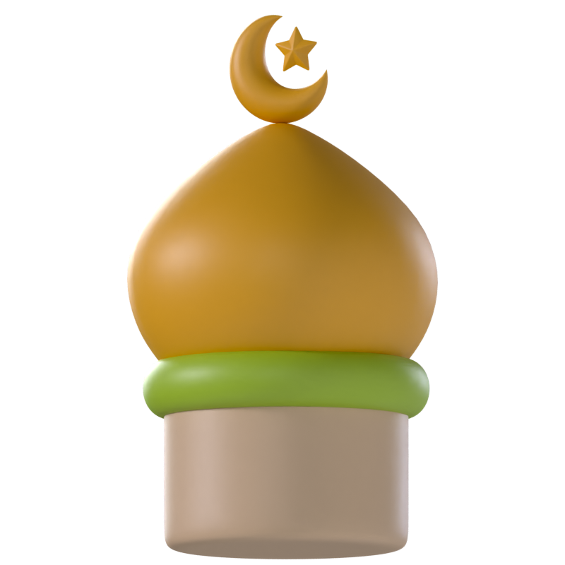 Mosque Tower 3D Icon