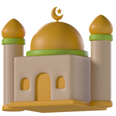 Big Mosque 3D Icon 3D Graphic