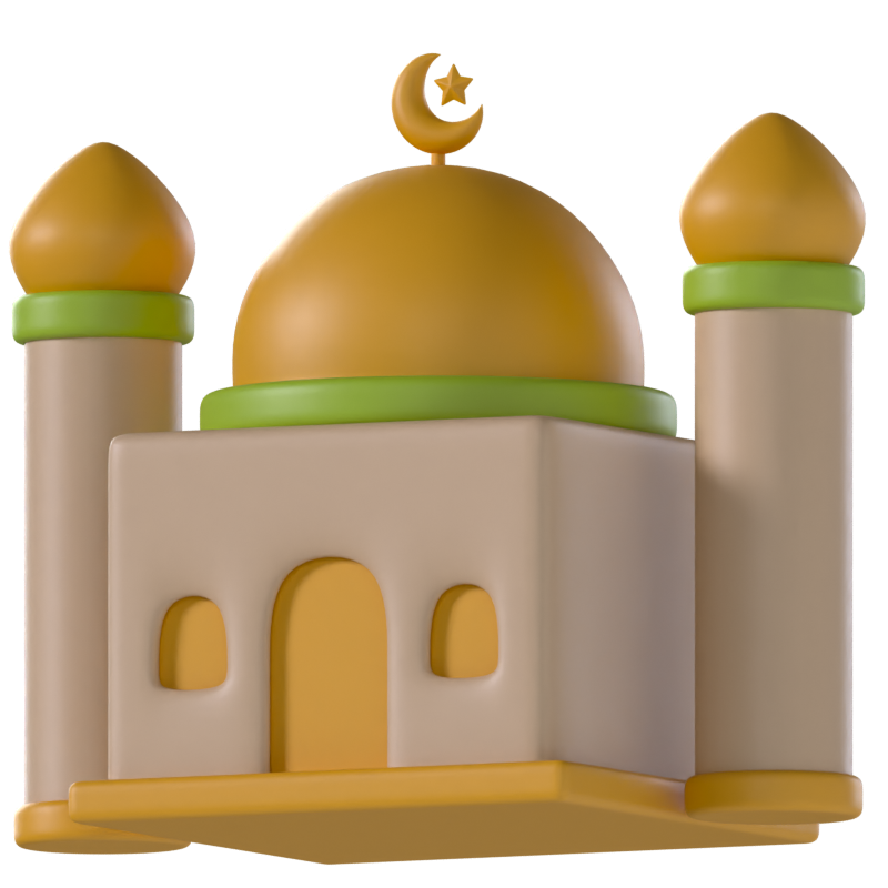 Big Mosque 3D Icon 3D Graphic