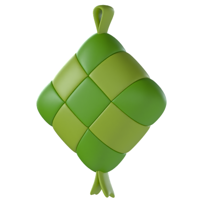 ketupat icono 3d 3D Graphic