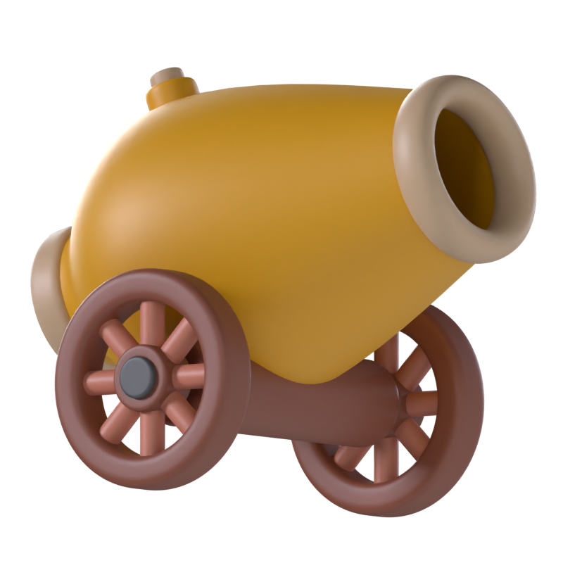 Ramadan Cannon 3D Icon